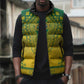 Personalized Ghana African Dashiki Sleeveless Puffer Jacket