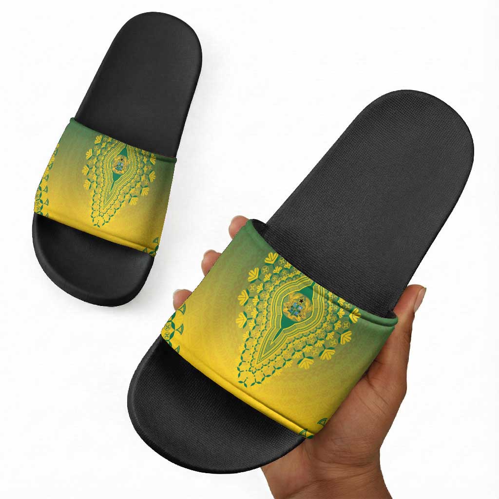 Ghana African Dashiki Slide Sandals