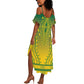 Personalized Afro Ghana Summer Maxi Dress African Dashiki Style - African Pride