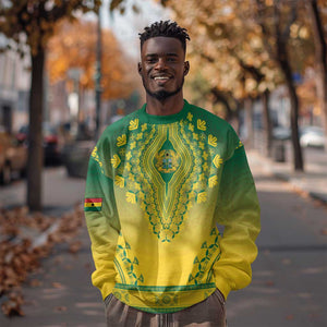 Personalized Afro Ghana Sweatshirt African Dashiki Style - African Pride
