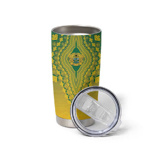 Personalized Afro Ghana Tumbler Cup African Dashiki Style - African Pride