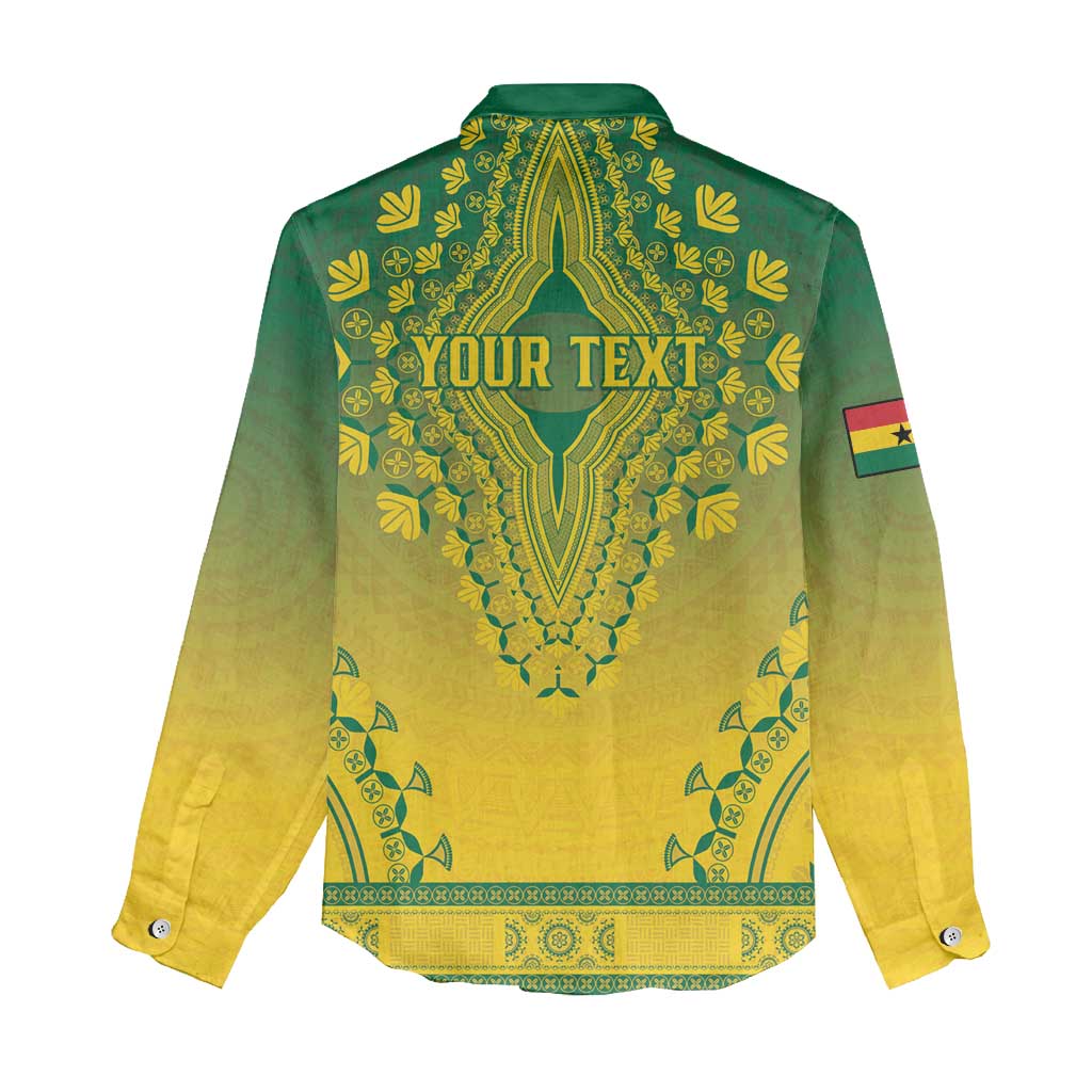 Personalized Afro Ghana Women Casual Shirt African Dashiki Style - African Pride