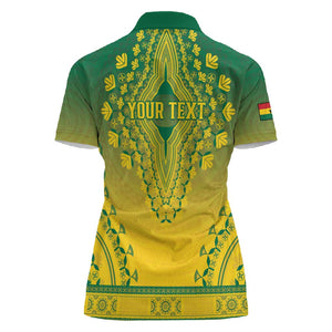 Personalized Afro Ghana Women Polo Shirt African Dashiki Style - African Pride