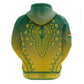 Personalized Afro Ghana Zip Hoodie African Dashiki Style - African Pride