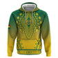 Personalized Afro Ghana Zip Hoodie African Dashiki Style - African Pride