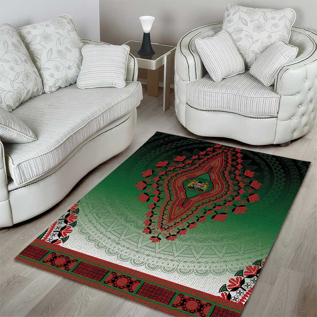 Afro Kenya Area Rug African Dashiki Style - African Pride