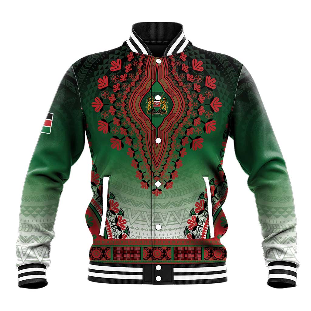 Personalized Afro Kenya Baseball Jacket African Dashiki Style - African Pride