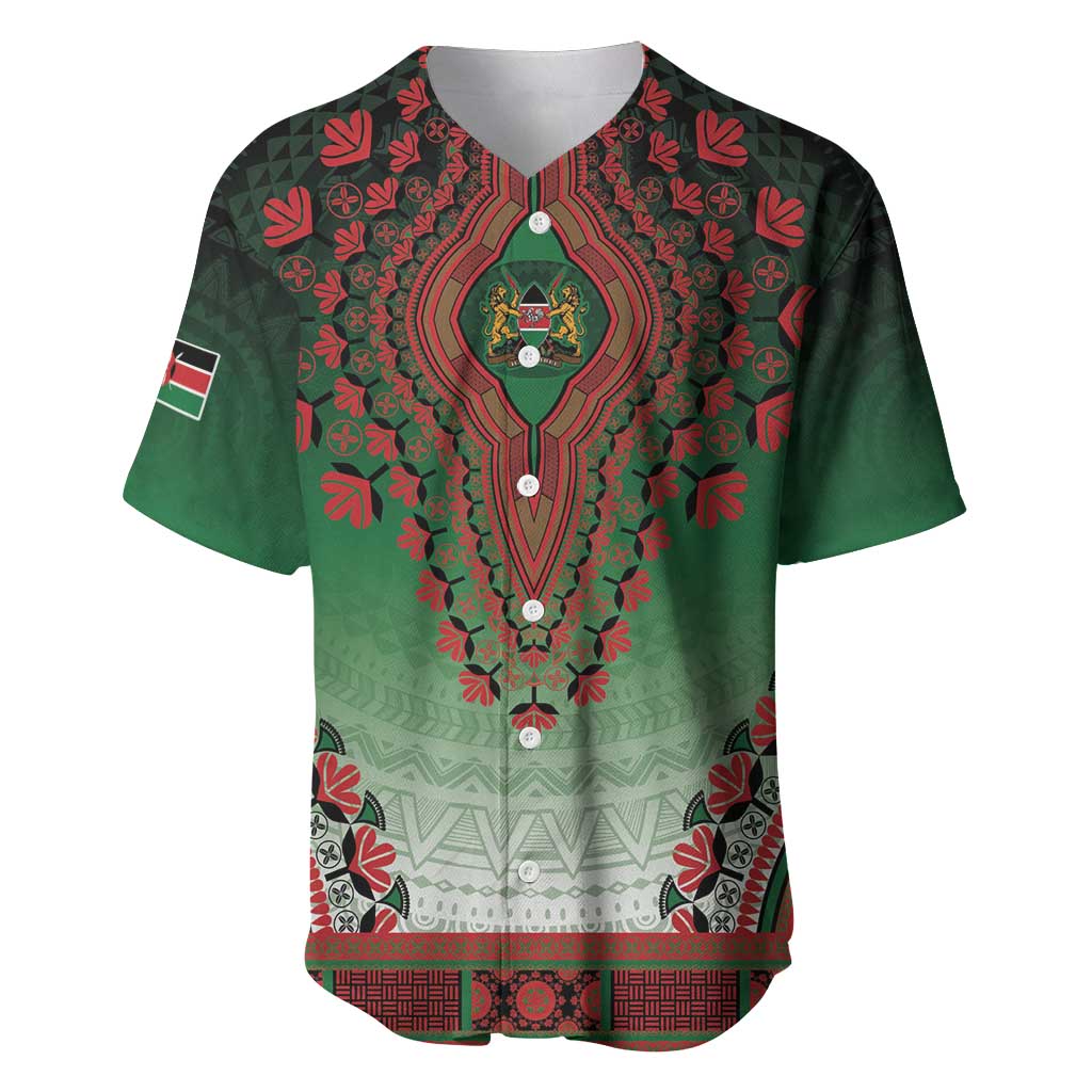 Personalized Afro Kenya Baseball Jersey African Dashiki Style - African Pride