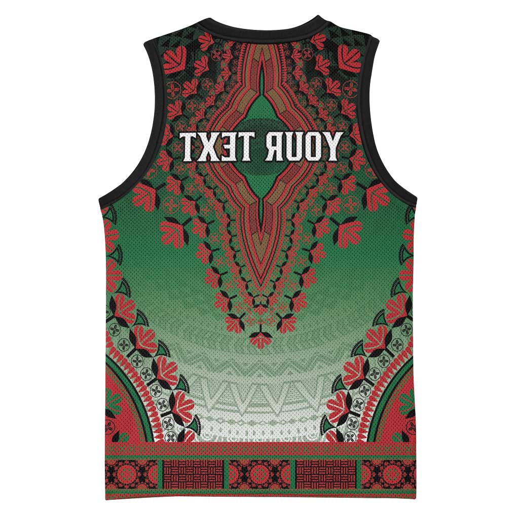 Personalized Afro Kenya Basketball Jersey African Dashiki Style - African Pride