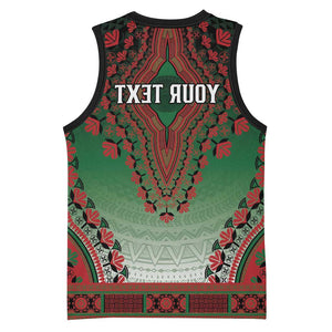 Personalized Afro Kenya Basketball Jersey African Dashiki Style - African Pride