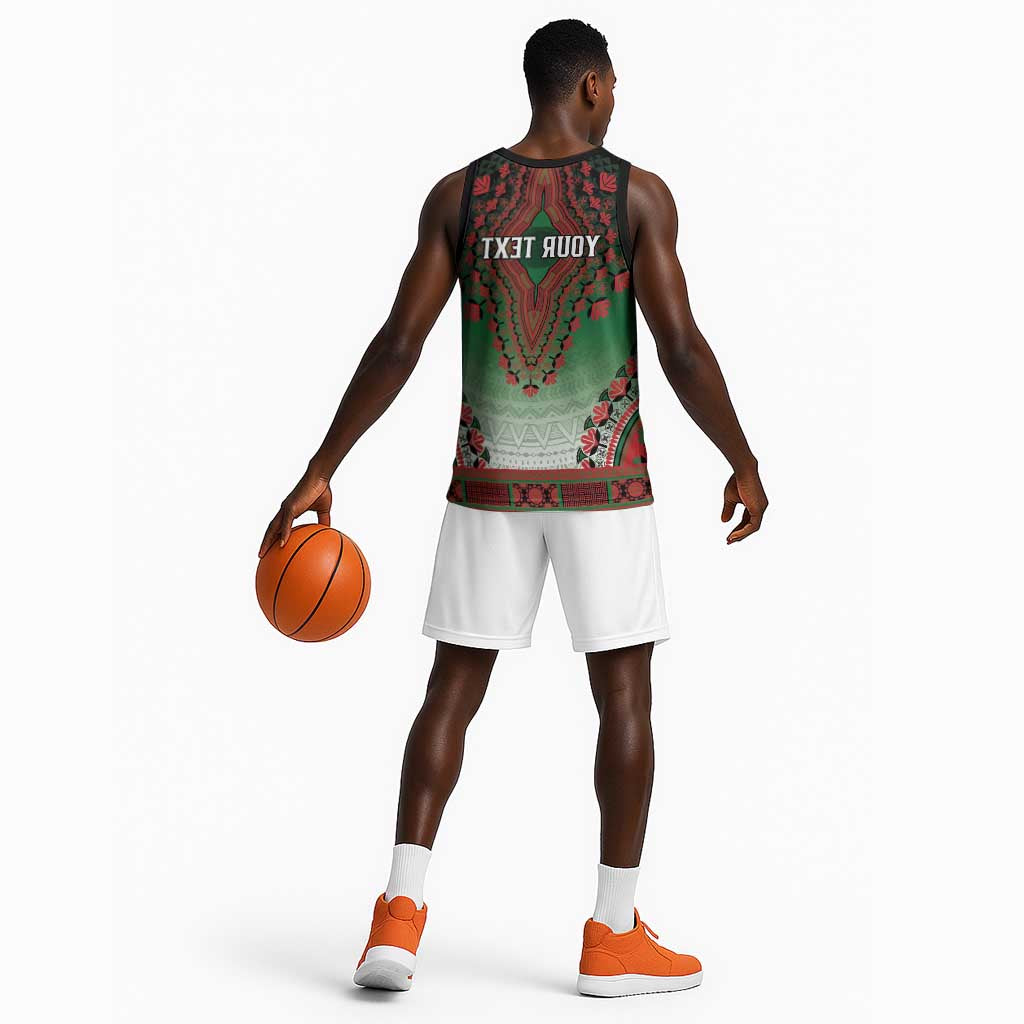 Personalized Afro Kenya Basketball Jersey African Dashiki Style - African Pride