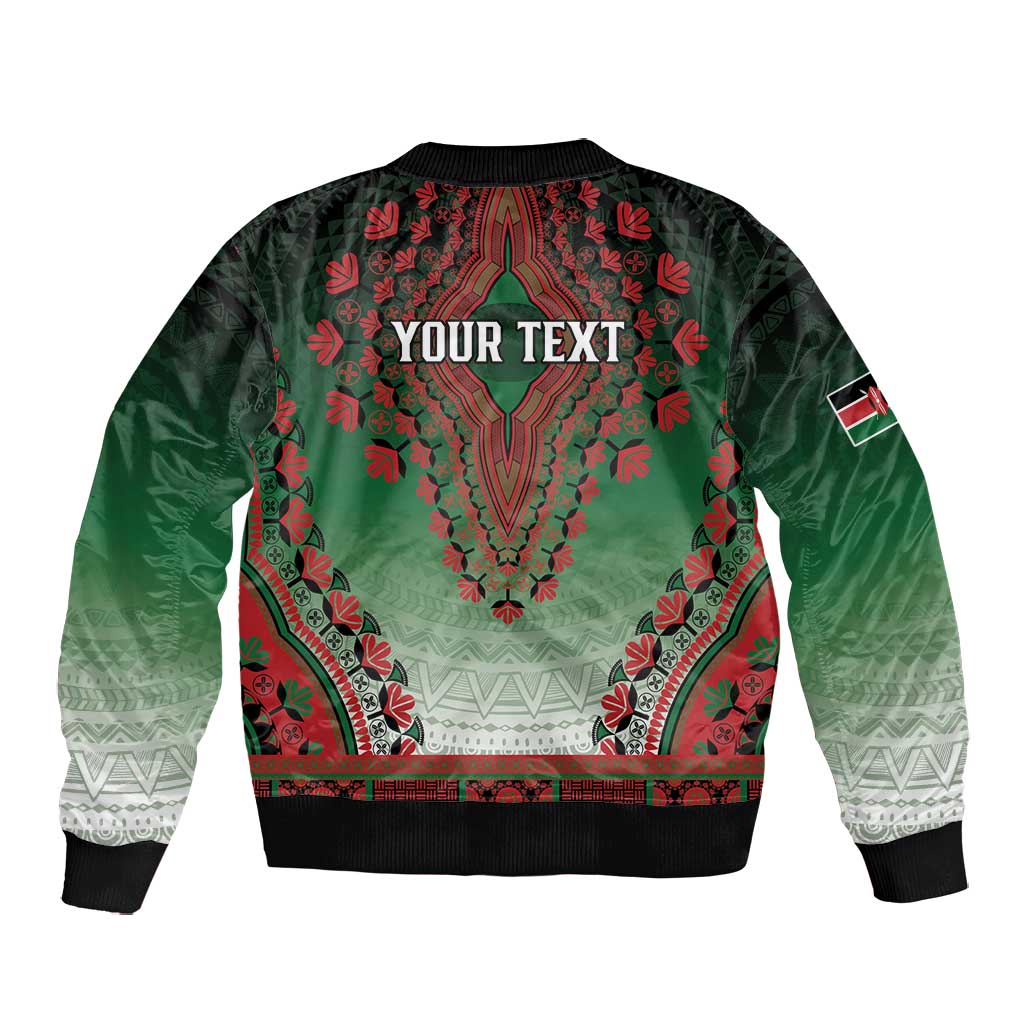Personalized Afro Kenya Bomber Jacket African Dashiki Style - African Pride