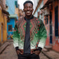 Personalized Afro Kenya Bomber Jacket African Dashiki Style - African Pride