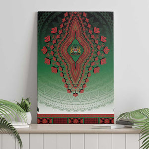 Afro Kenya Canvas Wall Art African Dashiki Style - African Pride