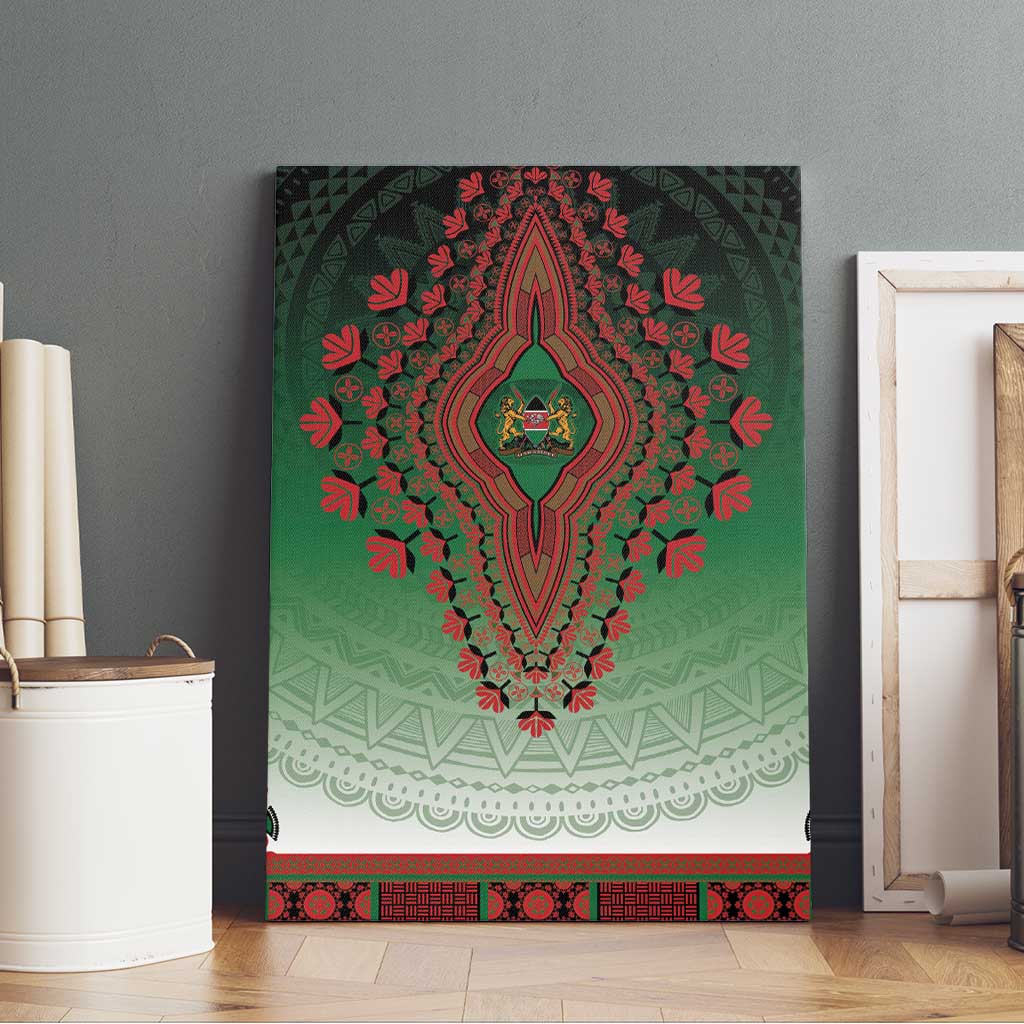 Afro Kenya Canvas Wall Art African Dashiki Style - African Pride