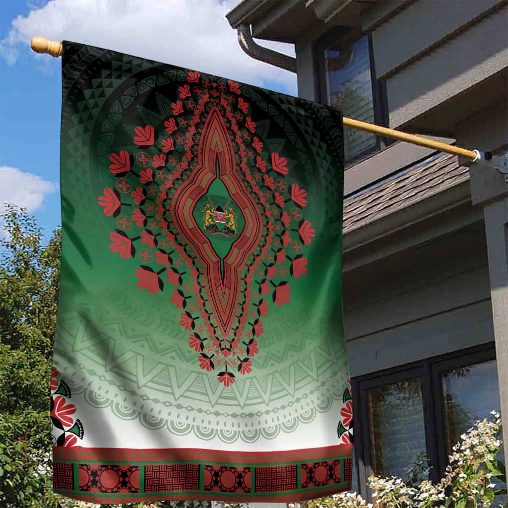 Afro Kenya Garden Flag African Dashiki Style - African Pride