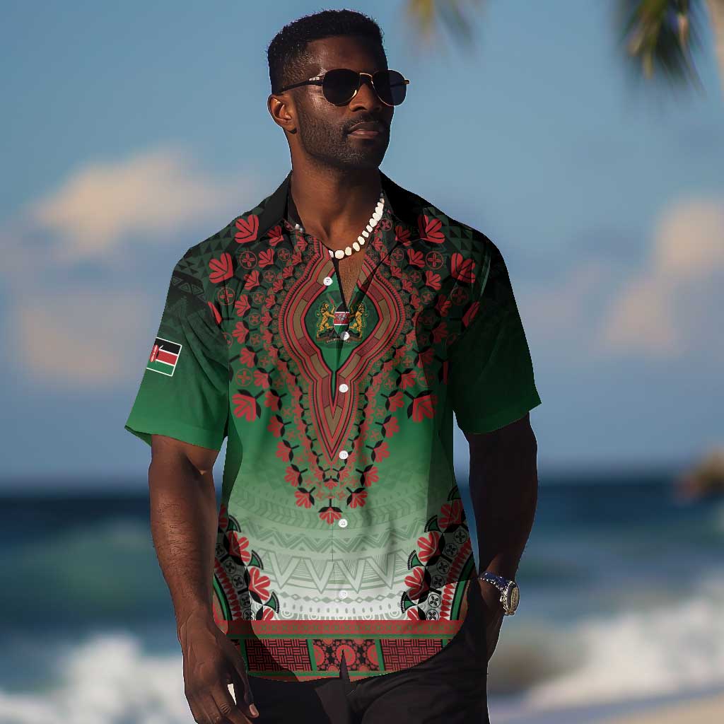 Personalized Afro Kenya Hawaiian Shirt African Dashiki Style - African Pride