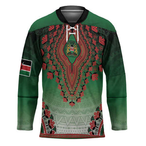 Personalized Kenya African Dashiki Hockey Jersey