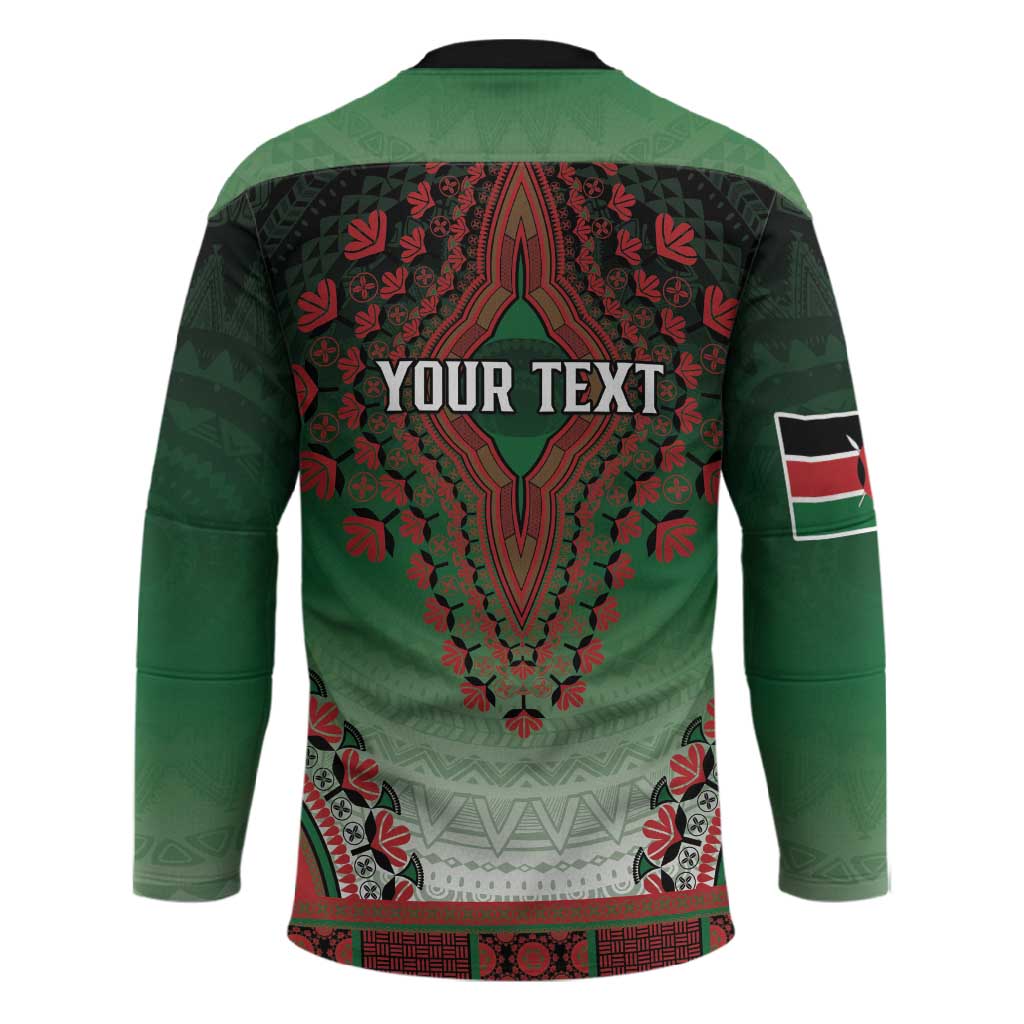 Personalized Kenya African Dashiki Hockey Jersey