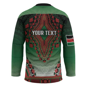 Personalized Kenya African Dashiki Hockey Jersey