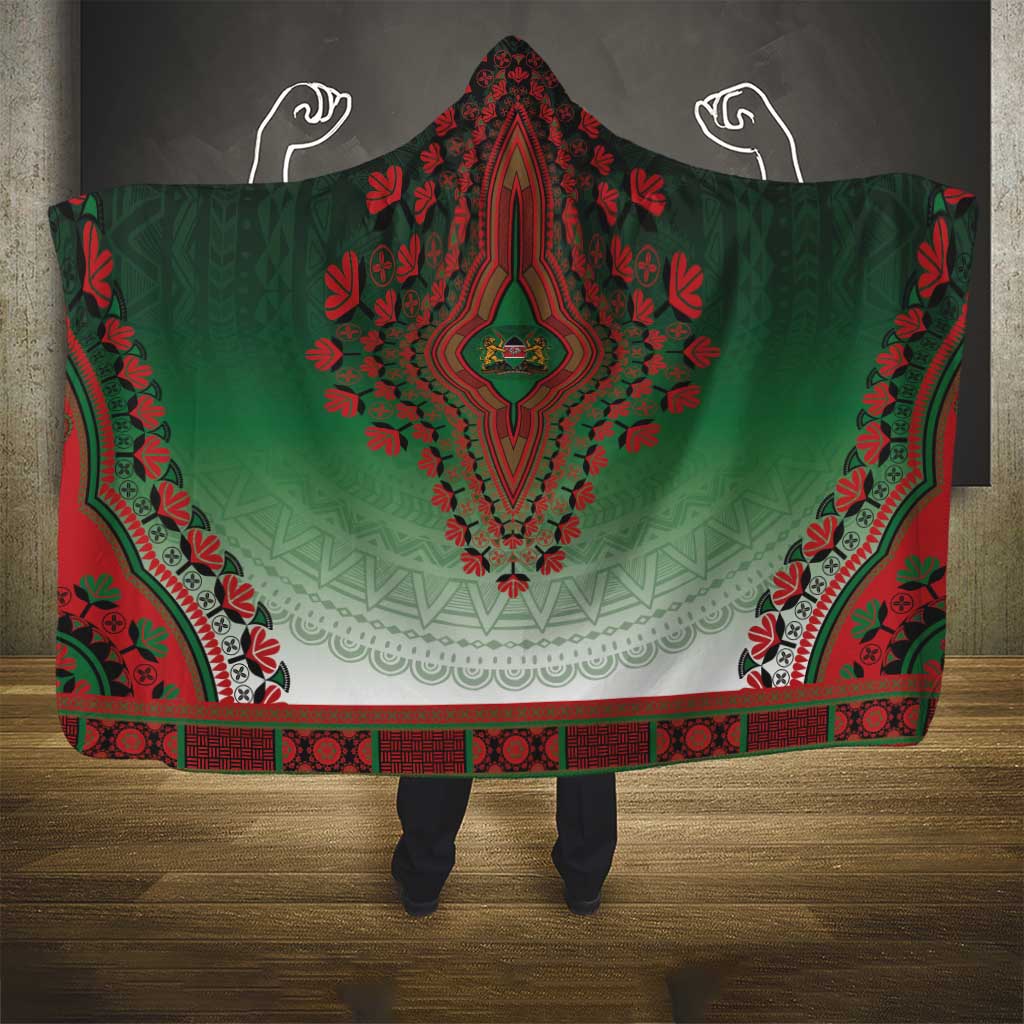 Afro Kenya Hooded Blanket African Dashiki Style - African Pride