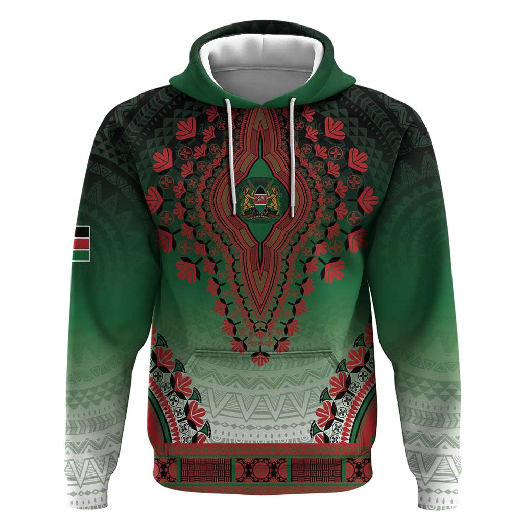 Personalized Afro Kenya Hoodie African Dashiki Style - African Pride