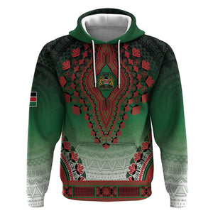 Personalized Afro Kenya Hoodie African Dashiki Style - African Pride
