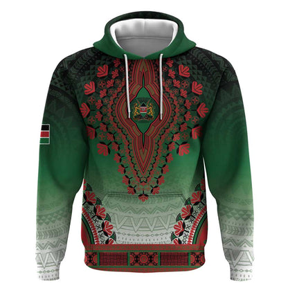 Personalized Afro Kenya Hoodie African Dashiki Style - African Pride