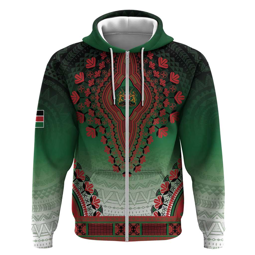 Personalized Afro Kenya Hoodie African Dashiki Style - African Pride