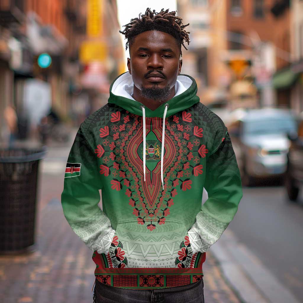 Personalized Afro Kenya Hoodie African Dashiki Style - African Pride