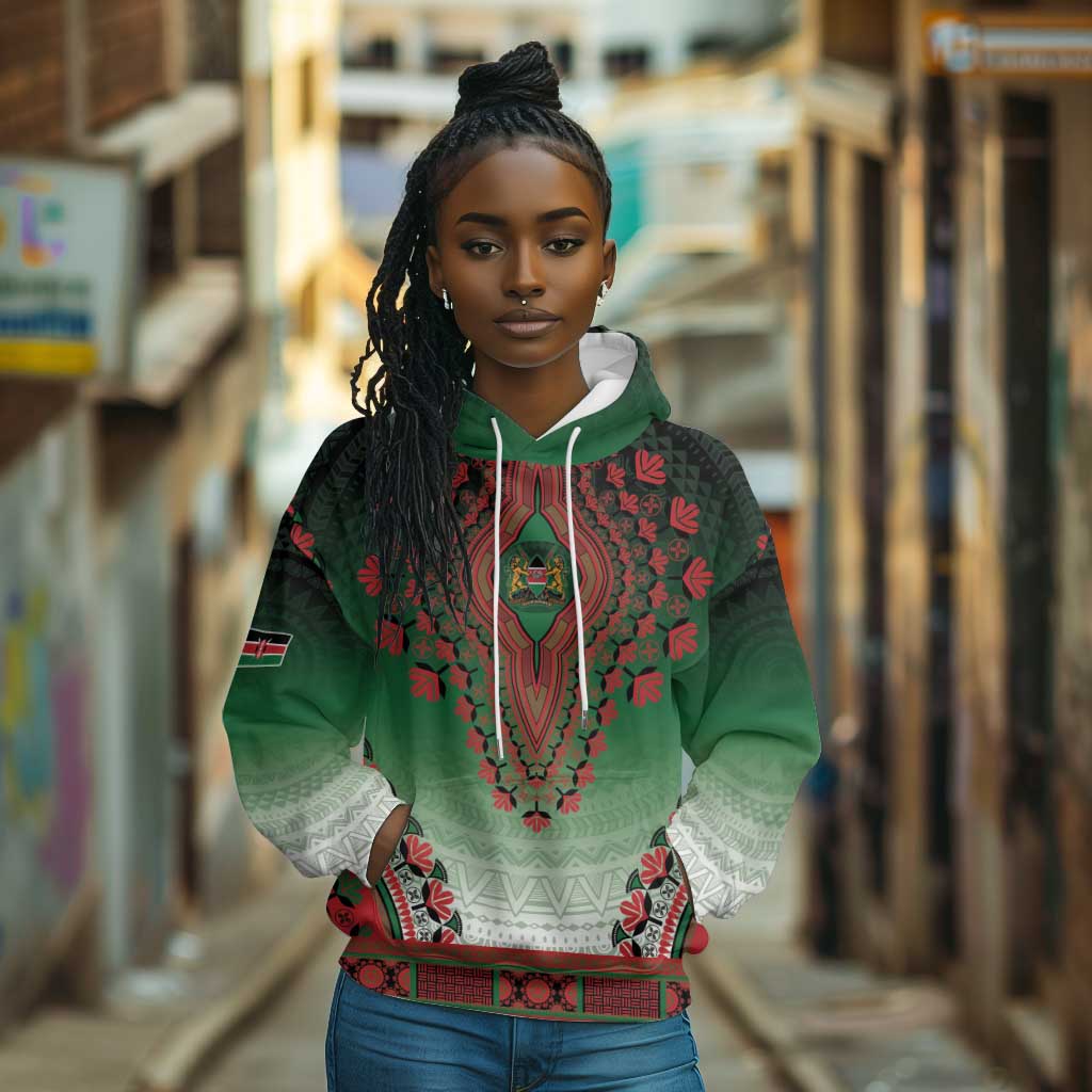 Personalized Afro Kenya Hoodie African Dashiki Style - African Pride