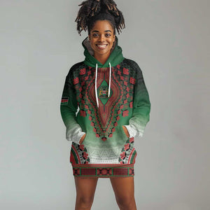 Personalized Afro Kenya Hoodie Dress African Dashiki Style - African Pride
