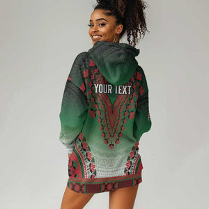 Personalized Afro Kenya Hoodie Dress African Dashiki Style - African Pride