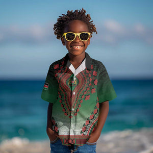 Personalized Afro Kenya Kid Hawaiian Shirt African Dashiki Style - African Pride