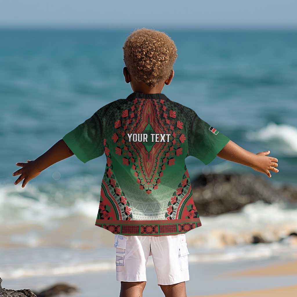 Personalized Afro Kenya Kid Hawaiian Shirt African Dashiki Style - African Pride