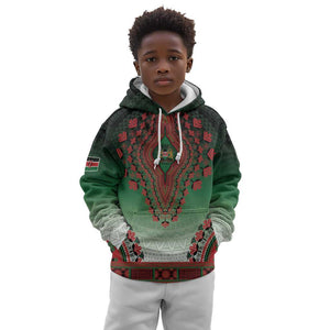 Personalized Afro Kenya Kid Hoodie African Dashiki Style - African Pride