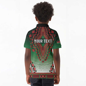 Personalized Afro Kenya Kid Polo Shirt African Dashiki Style - African Pride
