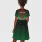 Personalized Afro Kenya Kid Short Sleeve Dress African Dashiki Style - African Pride
