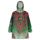 Personalized Afro Kenya Kid Wearable Blanket Hoodie African Dashiki Style - African Pride