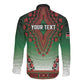 Personalized Afro Kenya Long Sleeve Button Shirt African Dashiki Style - African Pride