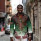 Personalized Afro Kenya Long Sleeve Button Shirt African Dashiki Style - African Pride