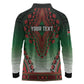Personalized Afro Kenya Long Sleeve Polo Shirt African Dashiki Style - African Pride