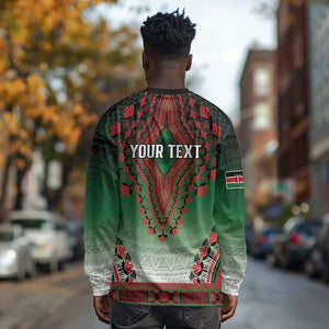 Personalized Afro Kenya Long Sleeve Shirt African Dashiki Style - African Pride