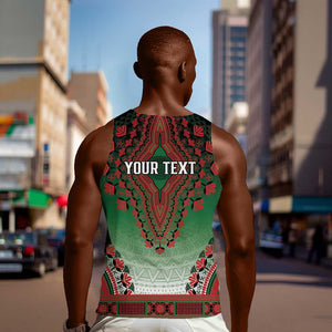 Personalized Afro Kenya Men Tank Top African Dashiki Style - African Pride
