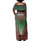 Personalized Afro Kenya Off Shoulder Maxi Dress African Dashiki Style - African Pride