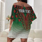 Personalized Afro Kenya Off Shoulder Short Dress African Dashiki Style - African Pride