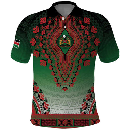 Personalized Afro Kenya Polo Shirt African Dashiki Style - African Pride