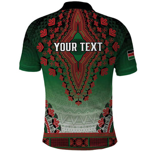 Personalized Afro Kenya Polo Shirt African Dashiki Style - African Pride