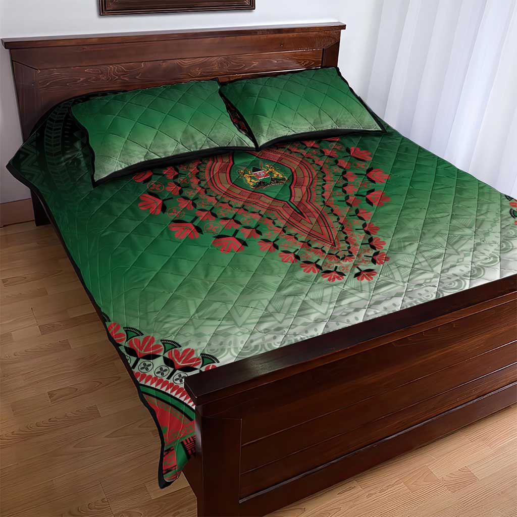 Afro Kenya Quilt Bed Set African Dashiki Style - African Pride