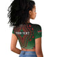 Personalized Afro Kenya Raglan Cropped T shirt African Dashiki Style - African Pride